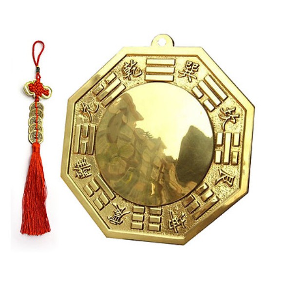 Gương bát quái cầu lồi tặng kèm tinh dầu