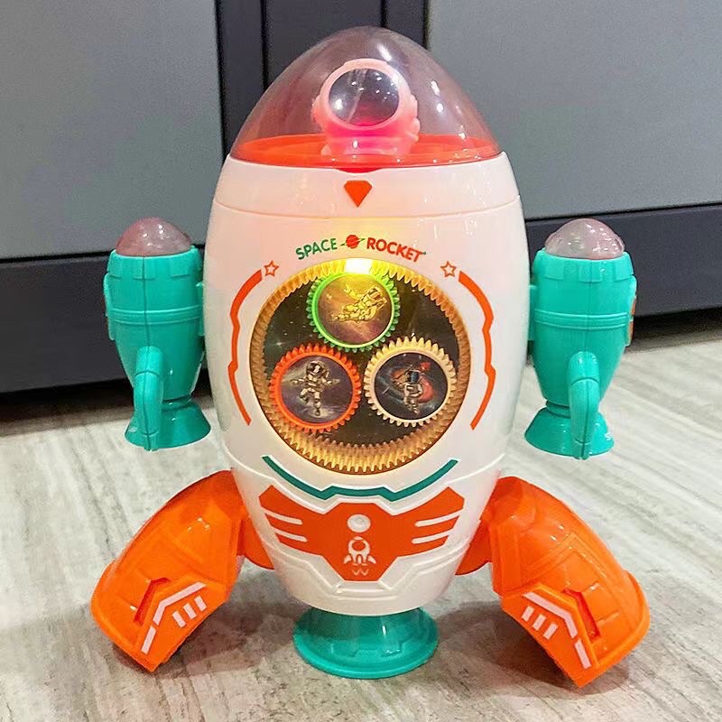 Đồ chơi lồng đèn trung thu cho bé, đồ chơi phát nhạc biết đi hình tên lửa Phi hành gia Vũ trụ đèn lồng trung thu 2022
