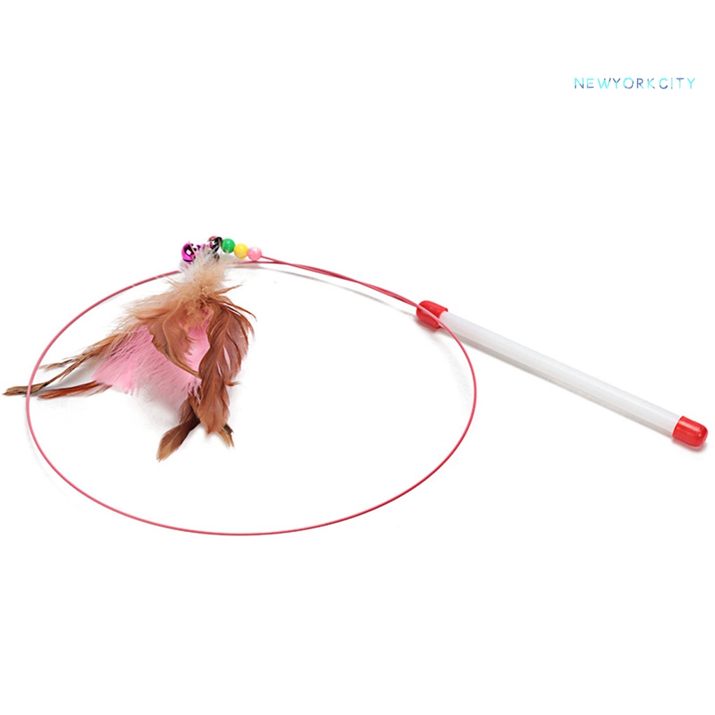 Gậy Lông Vũ Đồ Chơi Bằng Thép Dành Cho Mèo Cưng