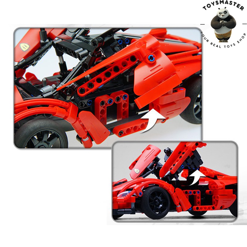 Đồ Chơi Lắp Ráp Kiểu Lego Xe Điều Khiển Từ Xa Siêu Xe Thể Thao Double Eagle Red Storm Model C51009 Với 380 Mảnh Ghép