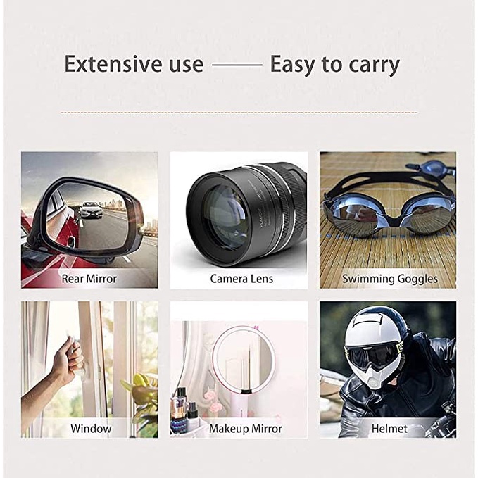 Set 3 Kính Mát Chống Sương Mù Có Thể Tái Sử Dụng