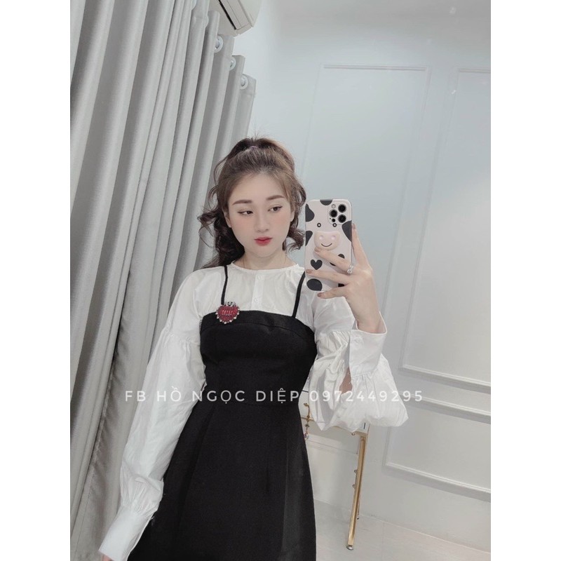 SET ÁO CỔ TRÒN TAG + YẾM A