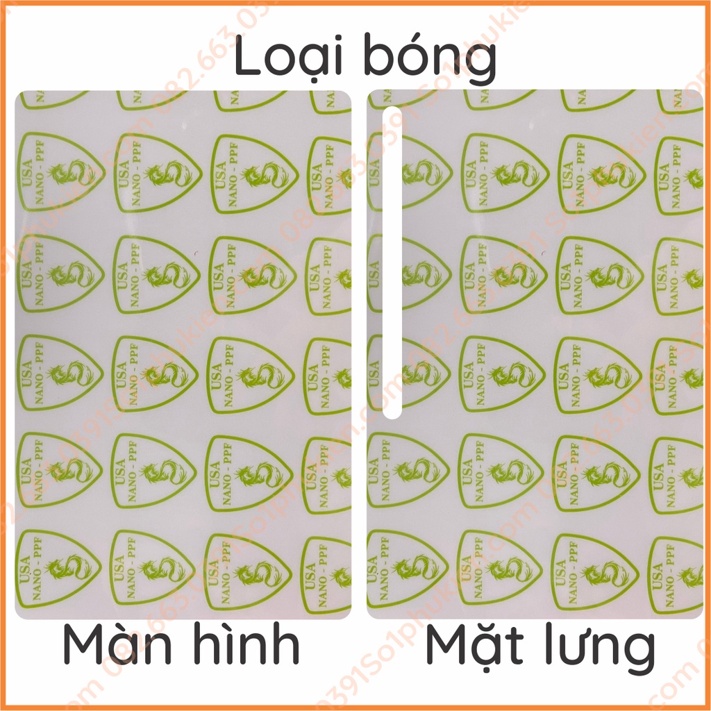 Dán PPF Samsung tab S8 ultra (s8ultra) loại trong, nhám dành cho màn hình mặt lưng