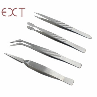 Set 4 nhíp bằng thép không gỉ chuyên dụng chất lượng cao
