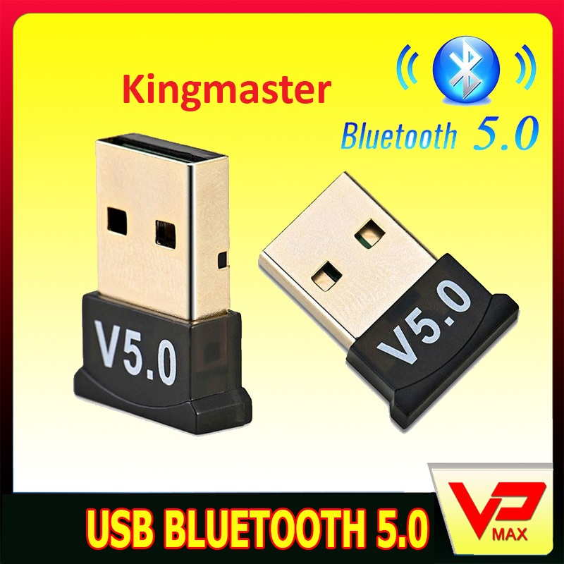 ✈✲USB Bluetooth Kingmaster 5.0 Hàng cao cấp giúp Laptop PC thu phát sóng Kết nối Loa, tay game, bàn phím..