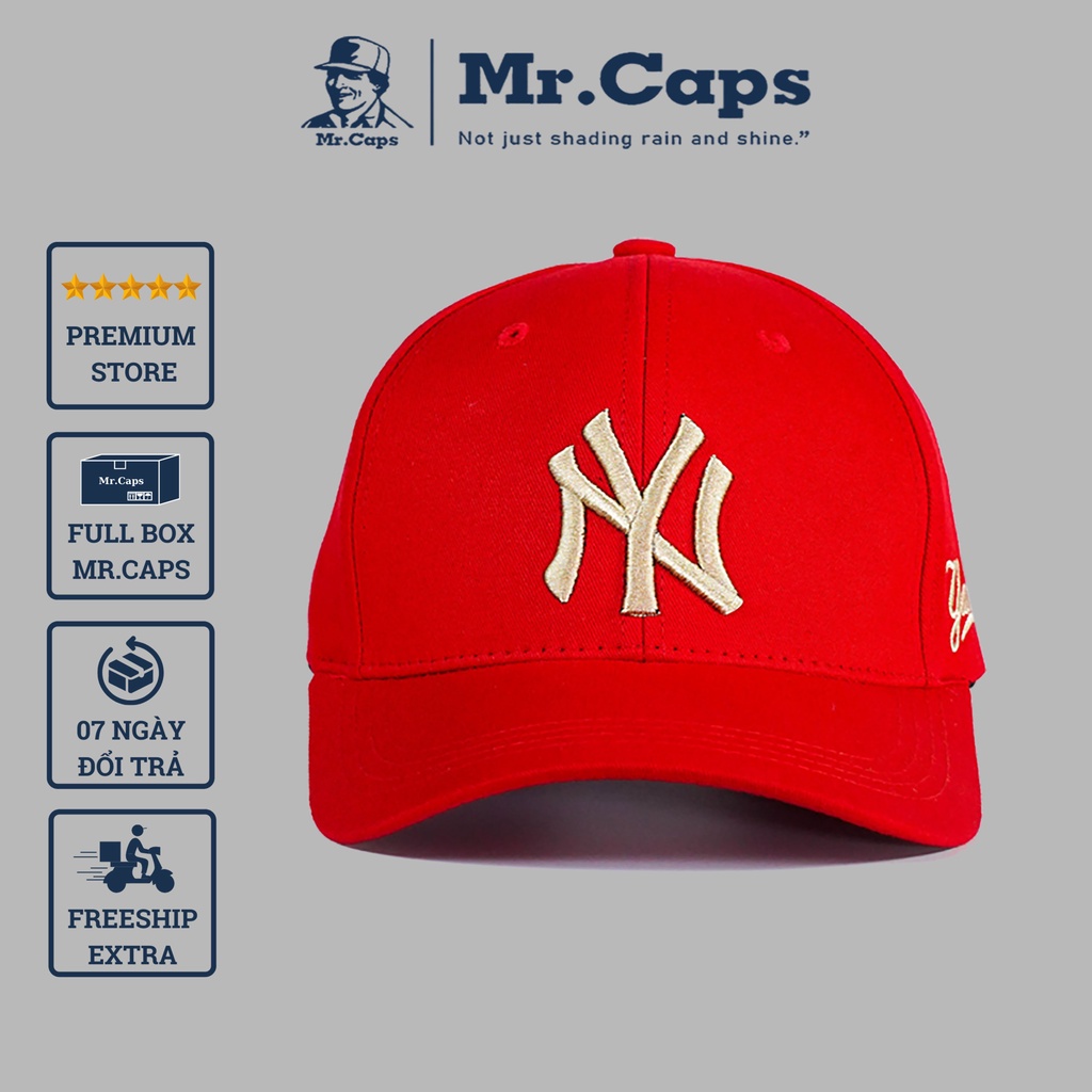 Mũ Lưỡi Trai Logo Ny - Nón Kết Thời Trang Phom Thể Thao Ulzzang Logo Thêu Nổi 3D Cao Cấp Dành Cho Cả Nam Nữ Của Mrcaps