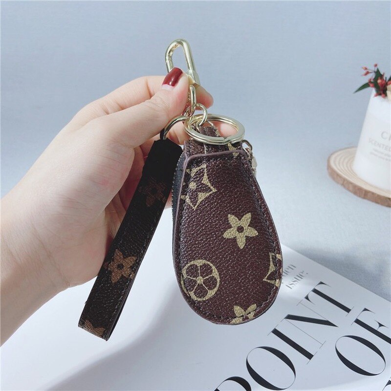 Móc chìa khóa bằng da kiểu dáng sáng tạo dễ thương