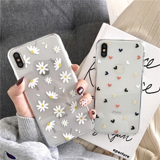 Ốp Điện Thoại TPU Dẻo Họa Tiết Trái Tim Dễ Thương Cho IPhone 5 5 S SE X 6 6 S 7 8 Plus X XS Max XR 11 Pro Max 11Pro