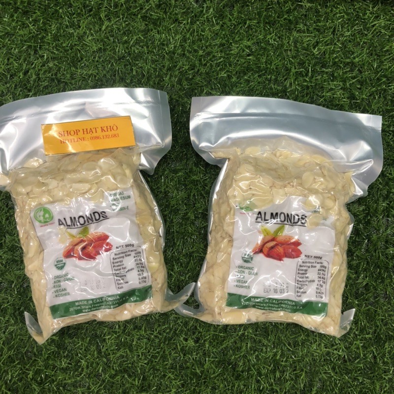 500g Hạnh Nhân Lát - Hạnh nhân lát Mỹ