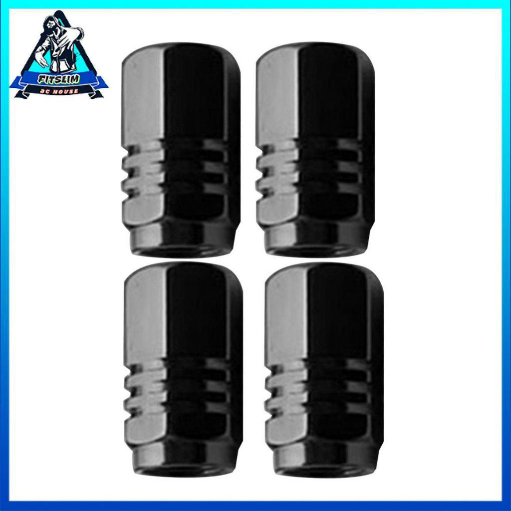 Set 4 chiếc / bộ nắp van lốp xe bằng hợp kim chống bụi dành cho ô tô