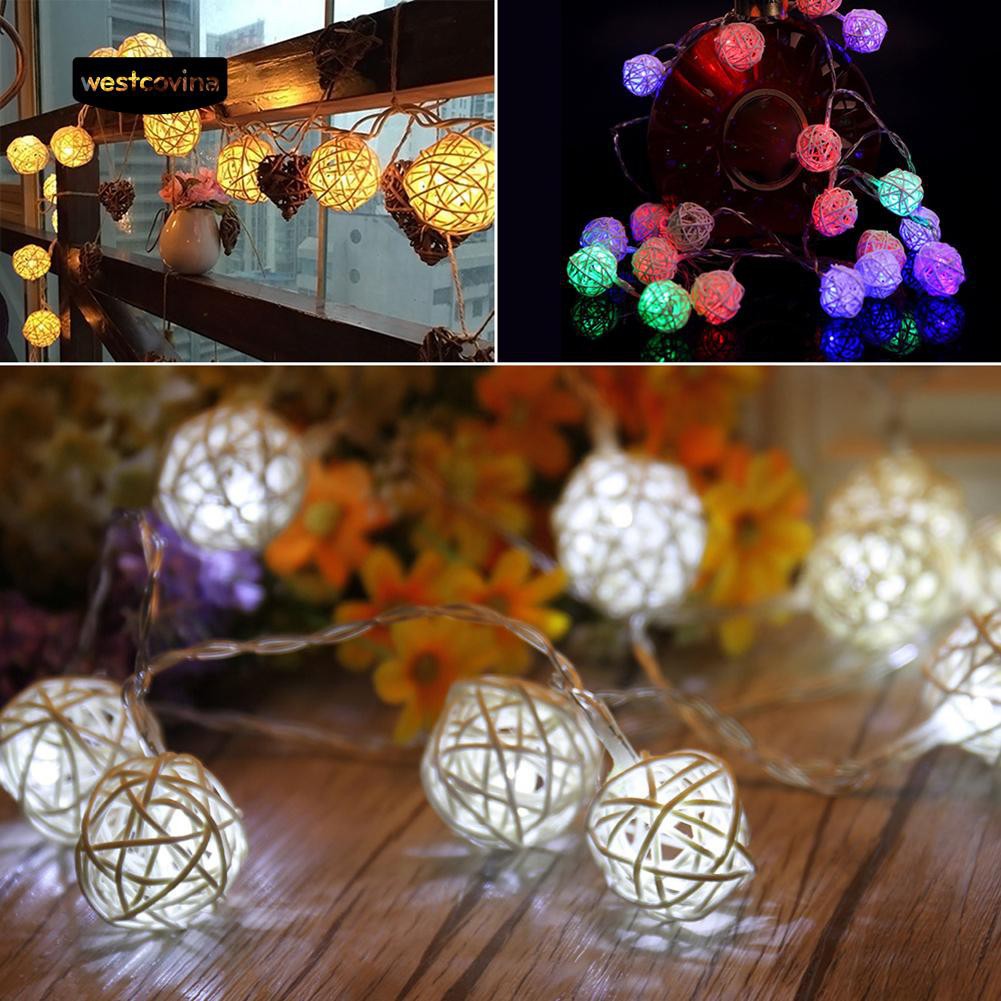 Dây đèn LED trtr 20 bóng mây dài 2.2 mét đầu cáp USB