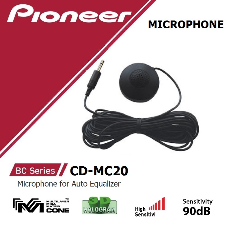 PIONEER CD-MC20 Microphone for Auto Equalizer/EQ, Bộ cân bằng tự động/EQ