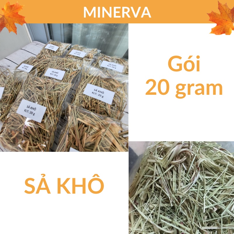 Lá Sả phơi khô dùng để xông giải cảm, gia vị khô chế biến