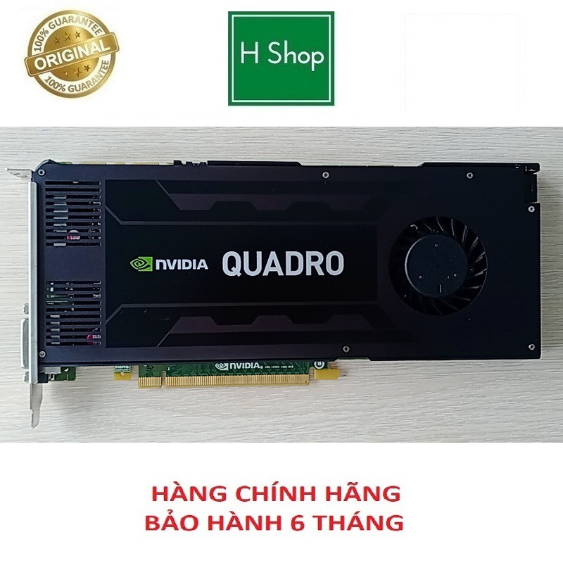  Card màn hình Nvidia Quadro K4200 4GB-256BIT GDDR5 chính hãng, bảo hành 6 tháng