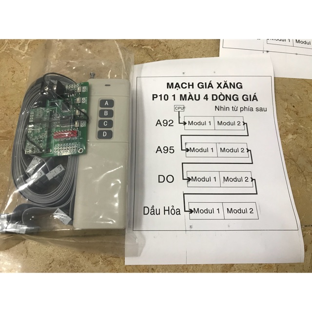 Mạch giá xăng P10 4H2T50M