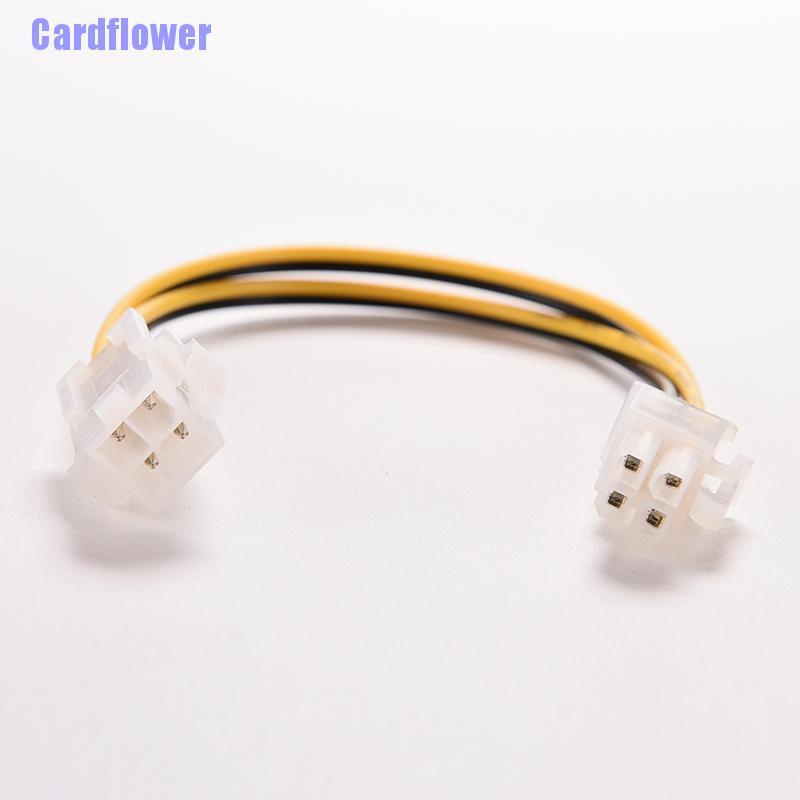 Cardflower  8 Inch 20cm ATX 4 Pin Male to Female Power Supply Cable Cord Connector Adapter