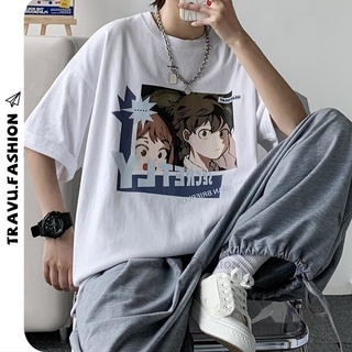 Áo thun nam tay lỡ form rộng chất đẹp mát co dãn 4 chiều in Anime cá tính TVNTL1601