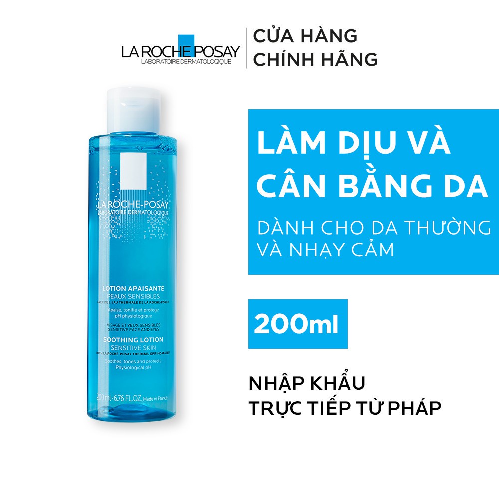 Nước cân bằng giúp làm dịu và bảo vệ da nhạy cảm La Roche-Posay Lotion Sensitive Skin 200ml