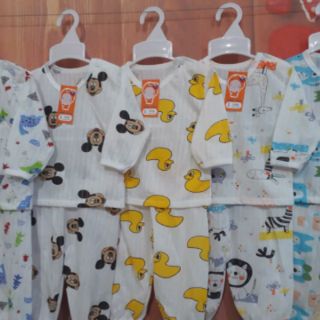 Combo 5 bộ cotton giấy dài tay cho bé