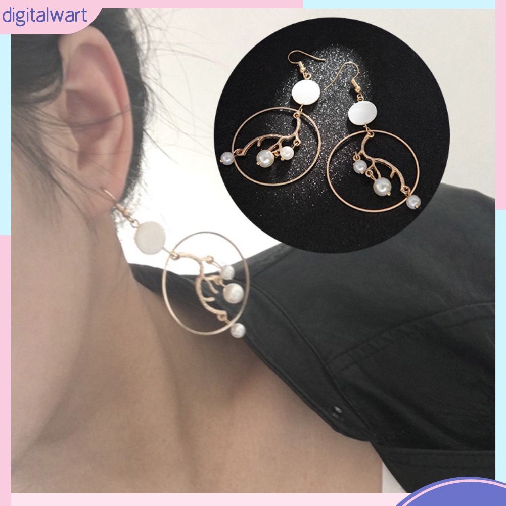 Khuyên Tai Nữ Trang Đính Ngọc Trai Thiết Kế Độc Đáo