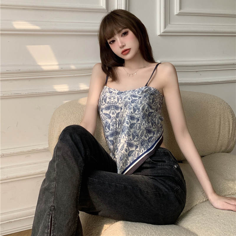 Áo Hai Dây Phong Cách Retro Quyến Rũ Cho Nữ | BigBuy360 - bigbuy360.vn