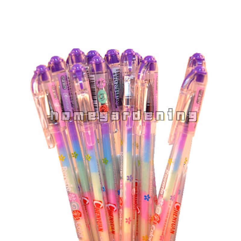 Bút Gel Dạ Quang 6 Trong 1 Nhiều Màu Sắc
