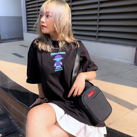 Áo Thun Nam Nữ Unisex Tay Lỡ Form Rộng Đẹp Giá Rẻ Cổ Tròn 2 Màu Đen Trắng/ Áo Phông Nam Nữ Unisex  ATS5 | BigBuy360 - bigbuy360.vn