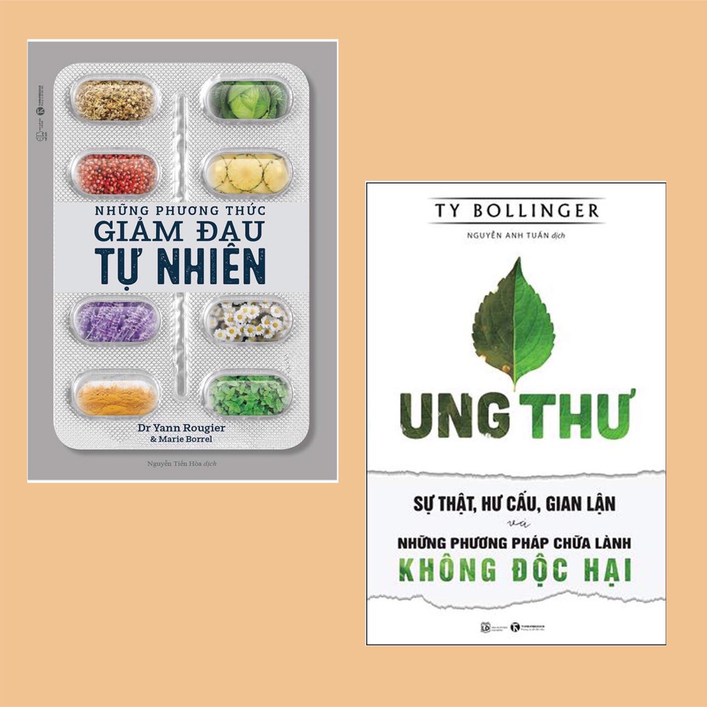 Sách - Combo Những Phương Thức Giảm Đau Tự Nhiên + Ung Thư