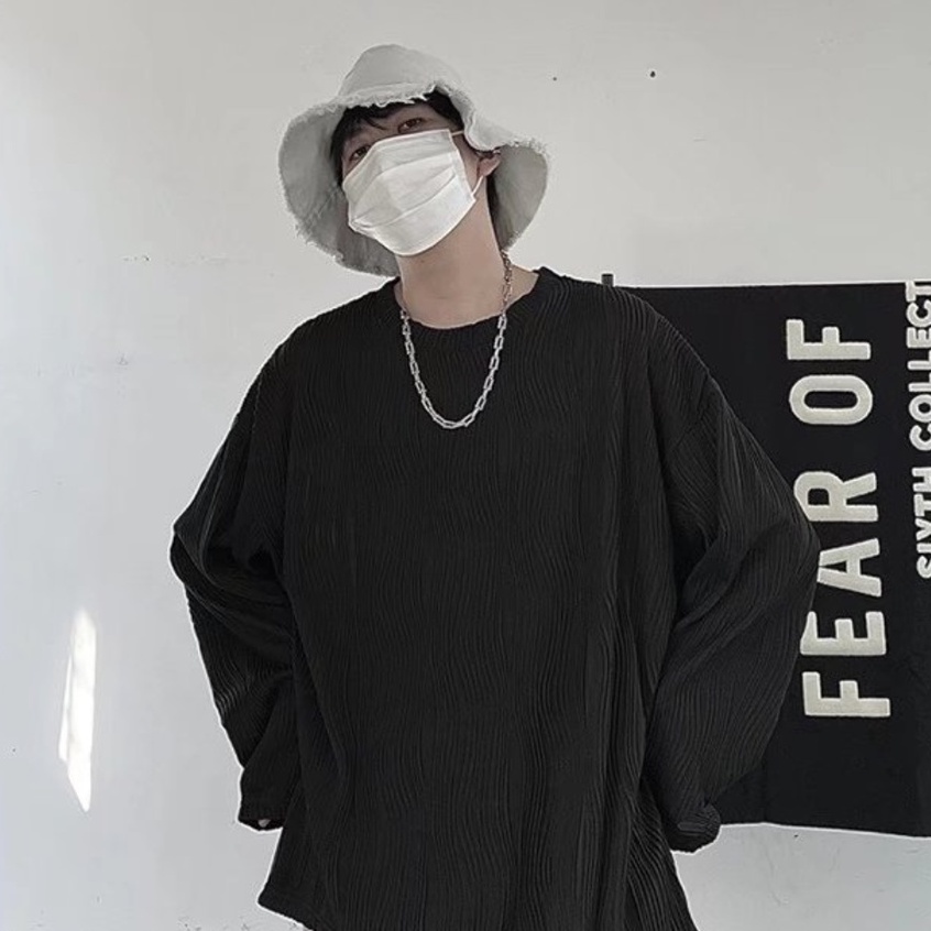 Áo Dài Tay Nam Họa Tiết Sọc Ngang Thời Trang Dành Cho Áo sweater Cổ Tròn Thiết Kế Trẻ Trung Bigsize Unisex Simple áo sơ mi nữ