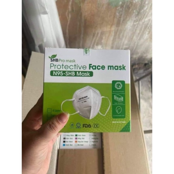 Khẩu trang N95-KN95 có van thở - set 10 chiếc