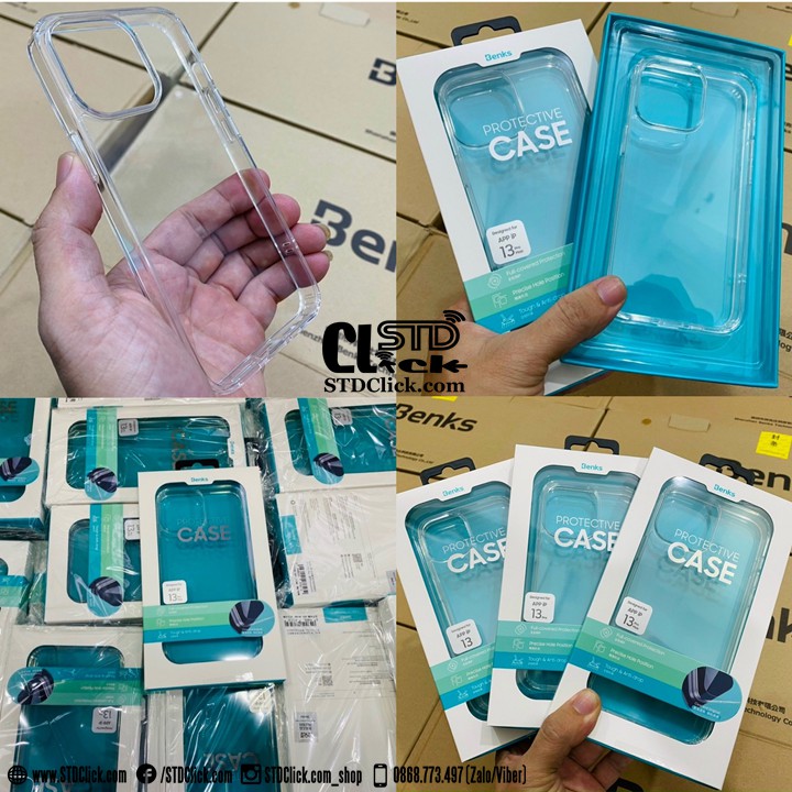 ỐP LƯNG IPHONE 13 PRO MAX - 13 PRO - 13 BENKS LƯNG TRONG CỨNG VIỀN DẺO CHÍNH HÃNG