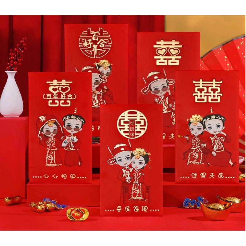 BAO LÌ XÌ ĐÁM CƯỚI SIZE LỚN LOẠI DÀY SIÊU ĐẸP