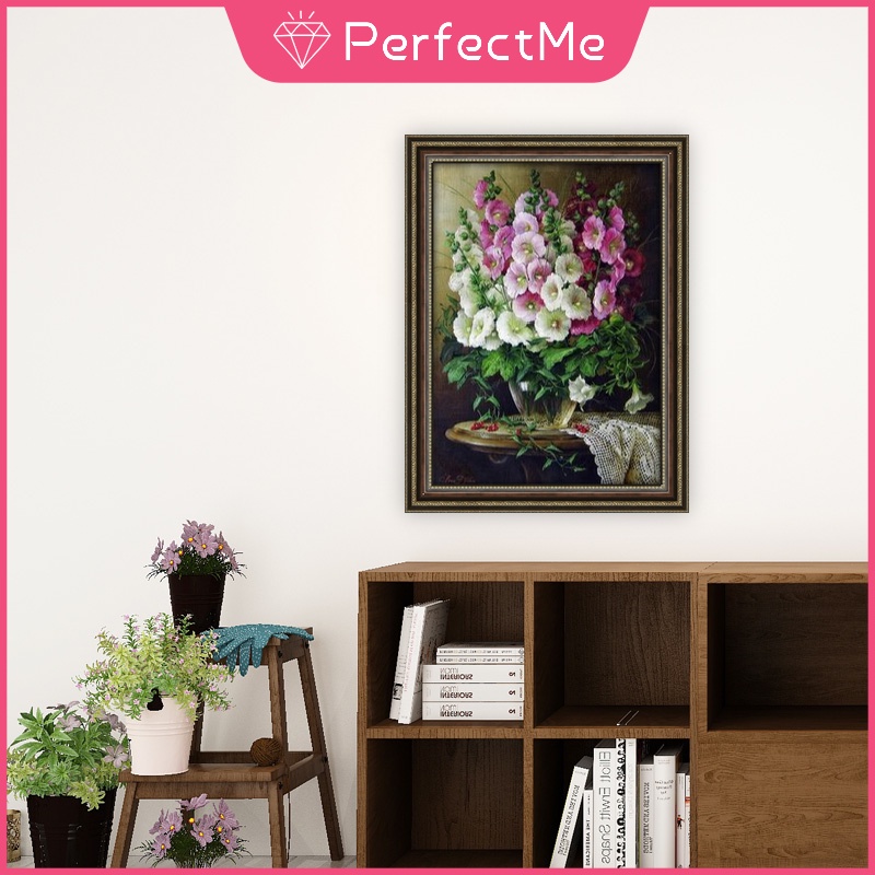 Mới Bộ Tranh Đính Đá 5D Tự Làm Hình Hoa 30x40cm Trang Trí Nhà Cửa