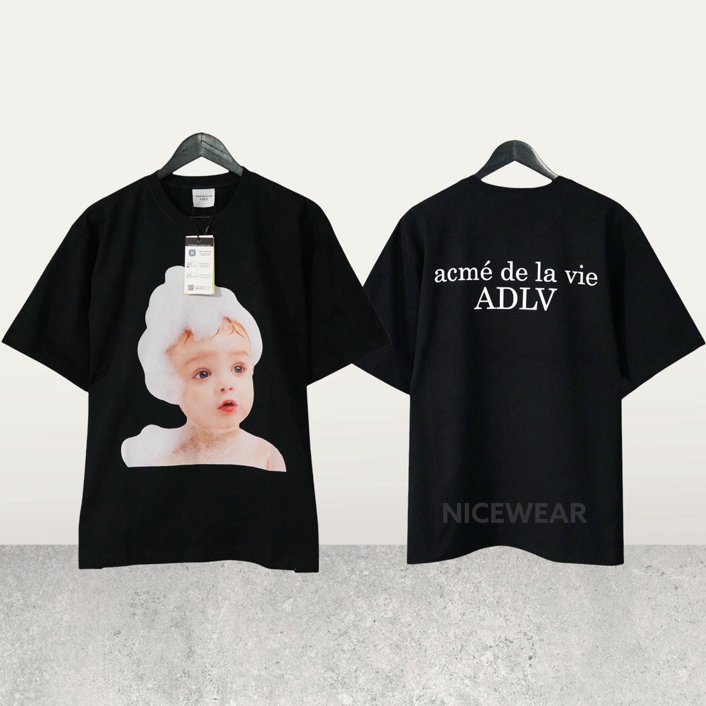 Áo Thun ADLV Hình Bé Xà Phòng Baby Face Bubble Tay Lỡ Form Rộng - HOT TREND 2022