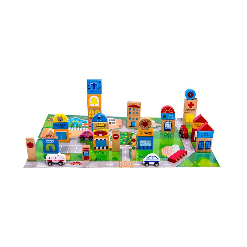 Đồ chơi gỗ - Thành Phố Tương Lai Winwintoys 60522