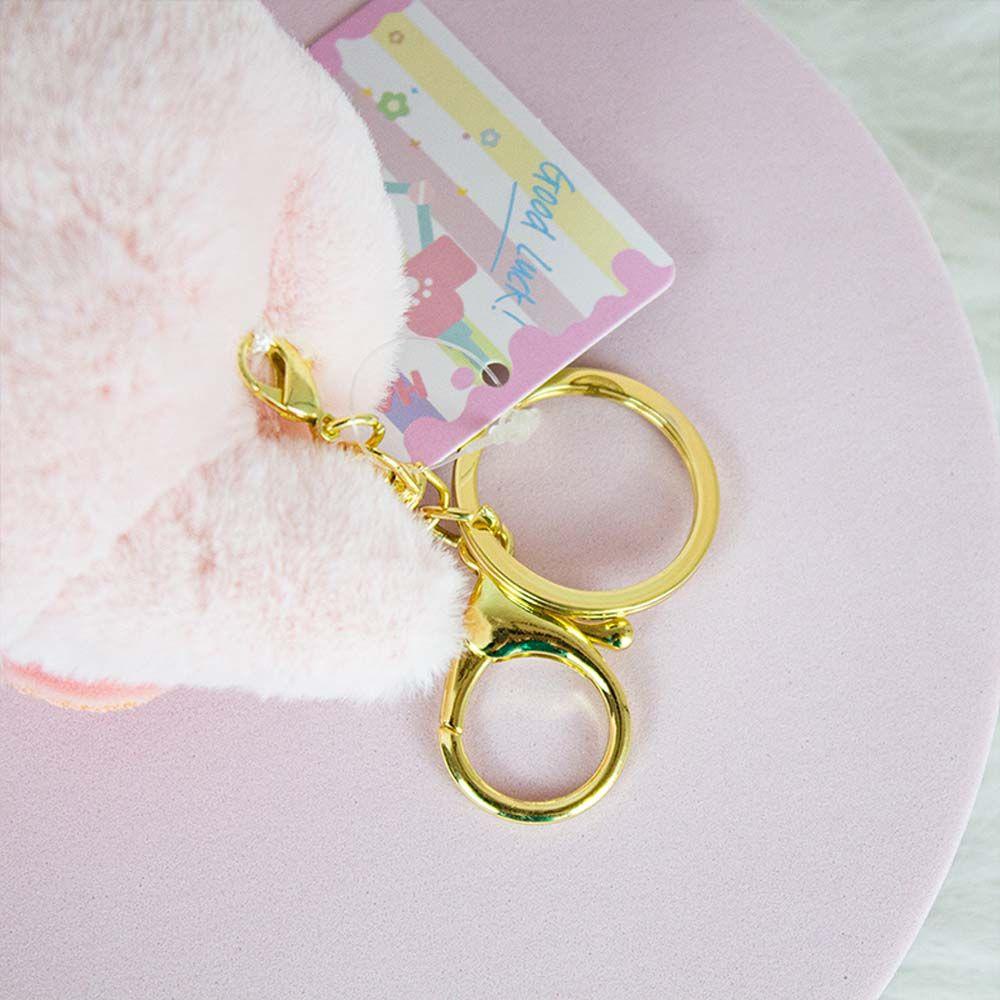 Móc Khóa Hình Thỏ Nhồi Bông Kuromi PP Melody Dễ Thương Giá Đỡ