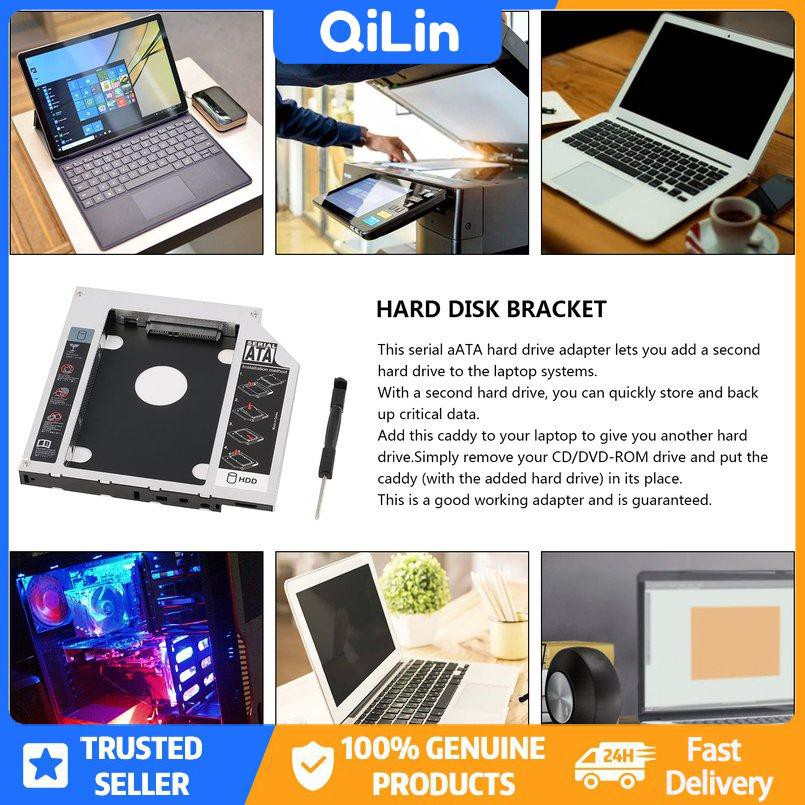 Khay Đựng Ổ Cứng 12.7mm Sata 2nd Ssd Hdd Dvd-Rom Cd Quang Học | BigBuy360 - bigbuy360.vn