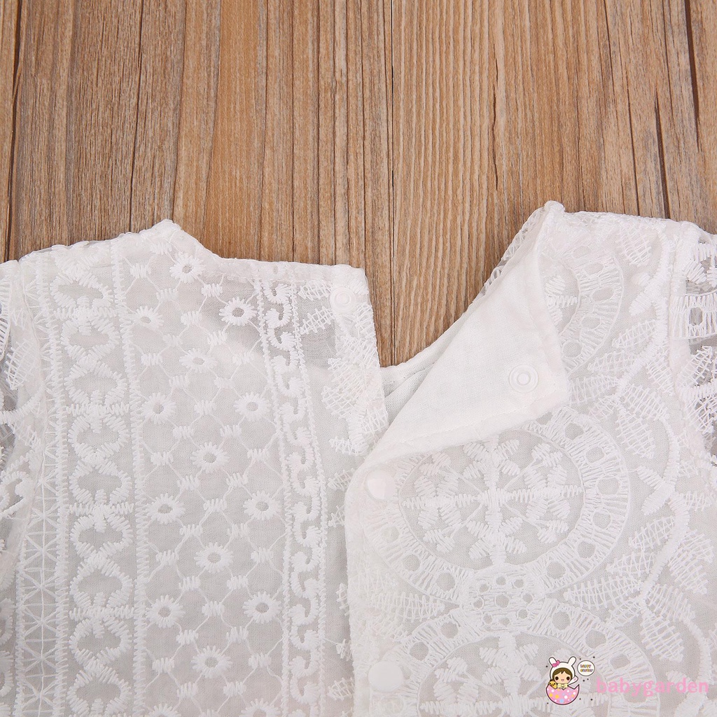 Áo Liền Quần Phối Ren Phong Cách Công Chúa Cho Bé Gái