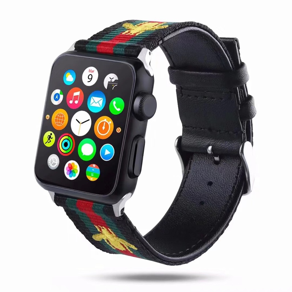 Dây Đeo Bằng Sợi Nylon Cho Đồng Hồ Thông Minh Apple Watch 38Mm / 42Mm 3 / 2 / 1