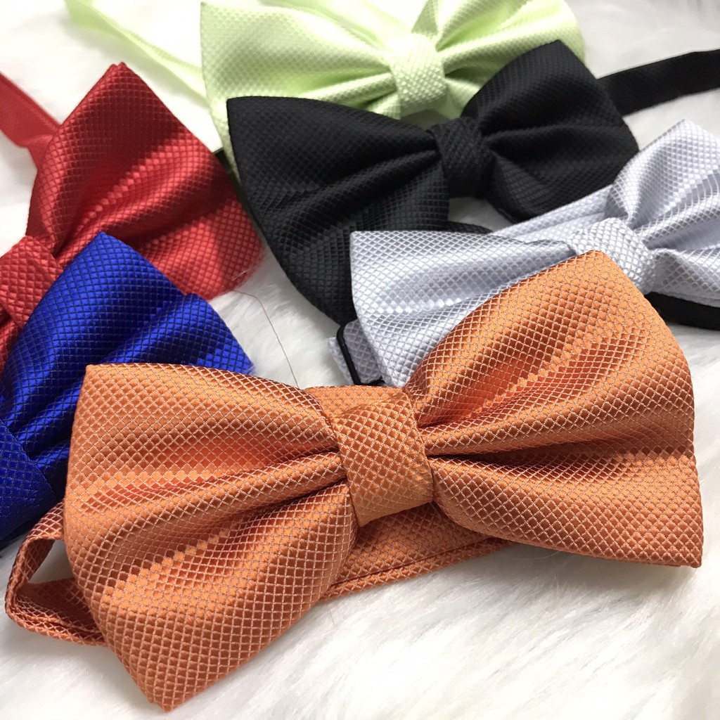 Nơ chú rể KING nơ đeo cổ nam chất vải silk from cứng đơn giản dự tiệc sự kiện sang trọng giá rẻ