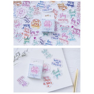 Sticker tiếng Anh và khung thoại