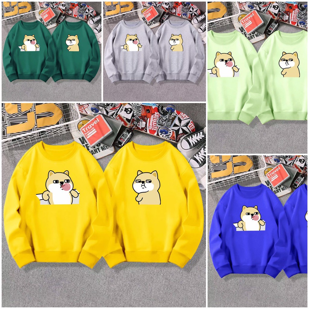 Áo Sweater DJHH style Hàn thiết kế Unisex PGNM1 - 13 màu - 3 size | BigBuy360 - bigbuy360.vn
