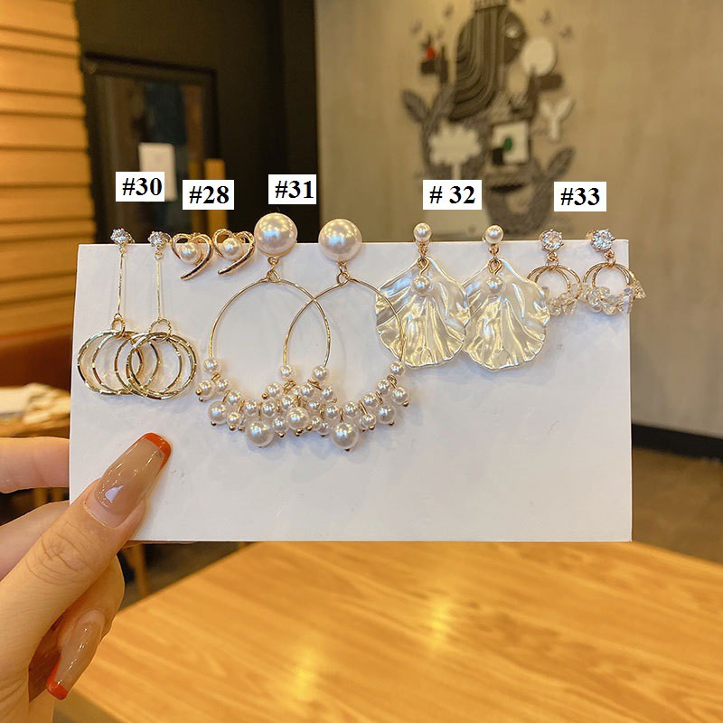 Hoa Tai Phong Cách Ulzzang Girl Hàn Quốc ( EARRINGS) #1 - #20