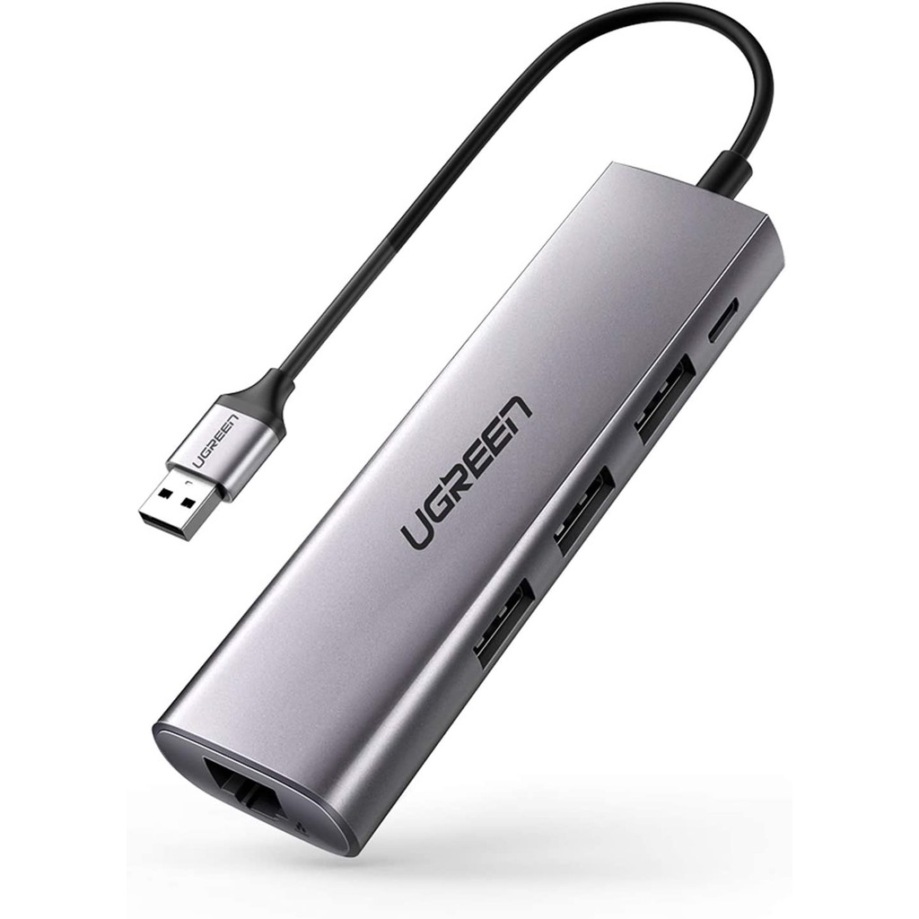  Bộ chuyển USB 3.0 sang LAN 1Gbps + Hub USB 3.0 3 cổng chính hãng UGREEN 60812 cao cấp