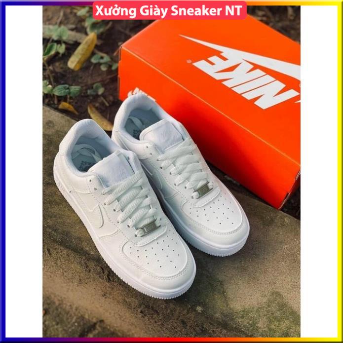 Giày thể thao AF1 trắng full , giày dép nam nữ sneaker air force 1 hot hit bản đẹp full box | BigBuy360 - bigbuy360.vn
