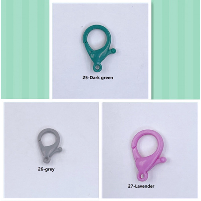 Set 30 móc kẹp càng cua bằng nhựa nhiều màu sắc dùng làm đồ chơi