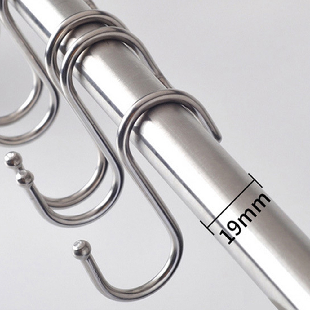 FASHYUNER Móc treo đồ bằng thép không gỉ hình chữ S đa năng tiện dụng