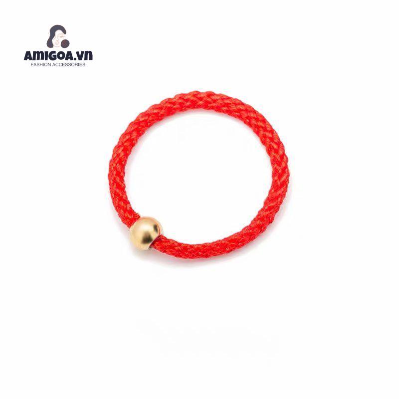 ✨✨Nhẫn Đeo Tay Dây Bện Đính Hạt Vàng Đen Nhỏ Thời Trang Cho Nữ/Sinh Viên/Bạn Bạn Thân