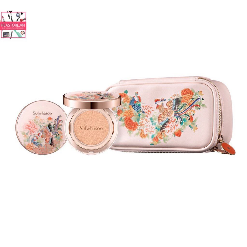 Phấn nước phượng hoàng cushion sulwhasoo bản giới hạn dùng cho mọi loại da màu Xanh kèm lõi refill | BigBuy360 - bigbuy360.vn