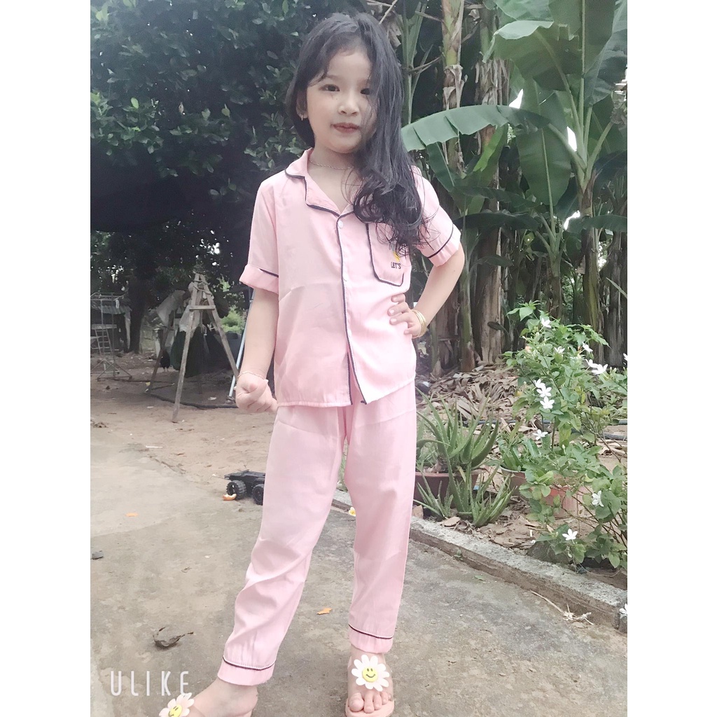 Đồ Ngủ Ngắn Tay Cho Bé, Bộ Pijama ngắn tay Bé Trai, Bộ Pijama Cho Bé Gái Chất Đũi In Hình Cực Yêu Cho Bé Từ 8kg - 39kg